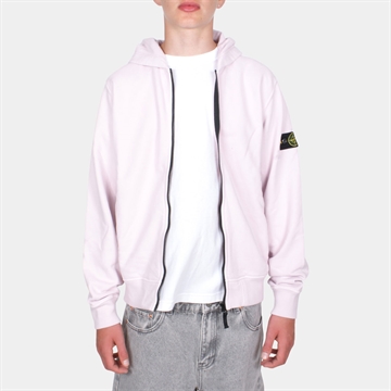 Stone Island Jr. Zip Hoodie Pink